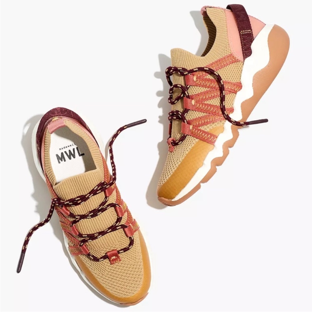 Madewell Women’s Shoes Size 6.5 Field Knit Desert Dune Sneakers Neutral NWOB